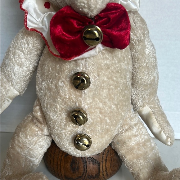 MARK ROBERTS CHRISTMAS HOLIDAY PIERROT CLOWN BEAR JOINTED JINGLE BELLS HAT - Picture 5 of 16